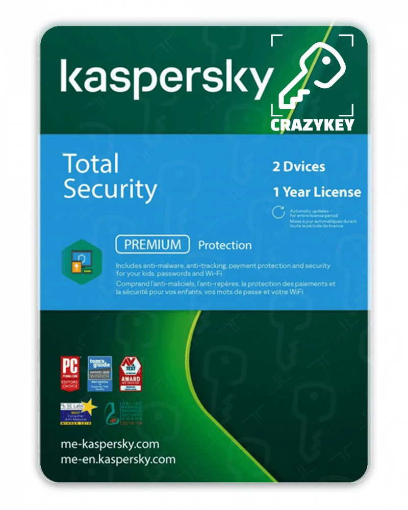 Kaspersky total security 2 devices for one year